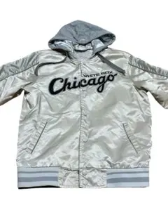 MLB シカゴ・ホワイトソックス フード付サテンスタジャン 90sストリート