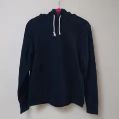 ダークブルー フード付きパーカー　無印良品