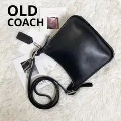 美品 vintage coach old archive スクエア ブラック
