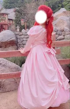 【専用】ディズニープリンセスドレス　カミスキーアリエル　130サイズ　美品 アリエル ピンクドレス カミスキードレス ディズニープリンセス