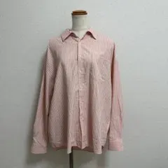 韓国 ファッション ストライプ シャツ BITTERCELLS 古着 ピンク