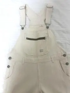 アイボリー サロペット レディース