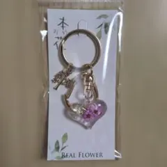 キーホルダー ぷっくりハート ピンク