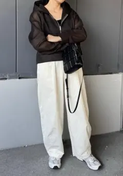 LEPSIM イージーコクーンパンツ アイボリー FREE TALLサイズ