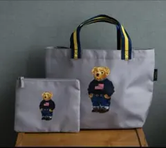 POLO RALPH LAUREN トートバッグ&ポーチ　グレー