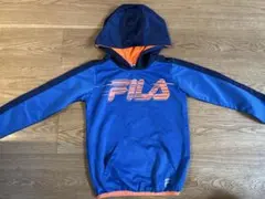 FILA パーカー 青/オレンジ　110サイズ