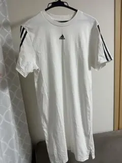 【adidas】Tシャツワンピース Sサイズ ホワイト
