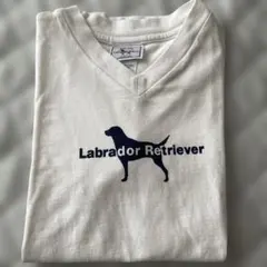 【日本製】ラブラドールレトリバー 半袖 Tシャツ S白 ロゴプリントのサムネイル