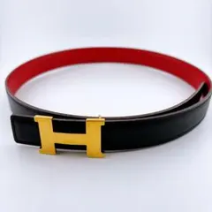 HERMES エルメス コンスタンス リバーシブルベルト 70 ブラック×レッドのサムネイル