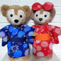ダッフィーシェリーメイコスチューム ペア浴衣 花火柄のサムネイル
