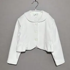 白ボレロ120 入学式 発表会 リボン付