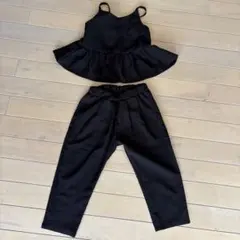 ブラックキャミソールとパンツセット 100cm~