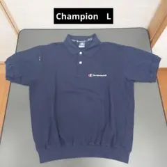 Champion　チャンピオン　半袖ポロシャツ　ネイビー　メンズL