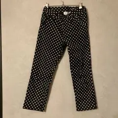 LOWRYS FARM ドット柄クロップドパンツ ブラックのサムネイル