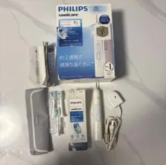 PHILIPS Sonicare 電動歯ブラシ 本体 充電器付き 歯ブラシ３本