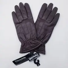 新品 本革手袋 機能性中綿シンサレート入り レザーグローブ ダークブラウン 茶色のサムネイル