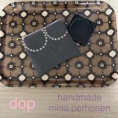 ハンドメイド　ミナペルホネン　タンバリンdop使用　ポーチ