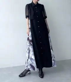 【美品】 HARE ジャガードキリカエキャミワンピース ブラック FREE 美品】 HARE ジャガードキリカエキャミワンピース ブラック FREE