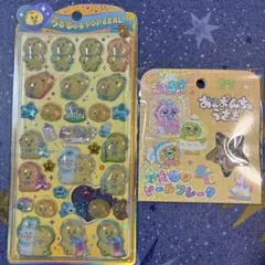 んぽちゃむ　うるちゅるPOP SEAL おぱんちゅうさぎ　おはじきシールフレーク