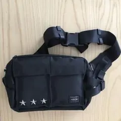 B'z × PORTERコラボウェストバッグ 良品】PORTER × B'z コラボ ウエストバッグ 25周年 ブラック 黒｜Yahoo