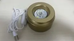LED 回転台　ゴールド　ストーンマーケット