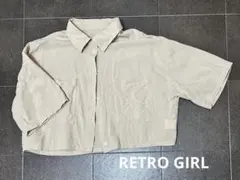 RETRO GIRL 半袖シャツ サイズF クロップド丈のサムネイル