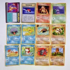 旧裏面ポケモンカード11枚＋使用済みポケモンスクラッチ1枚