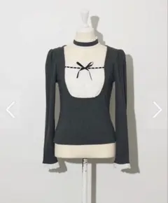 正規品】pium ぴうむ ラウンドフリルチョーカー半袖カットソー - メルカリ