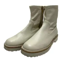 【美品】ルタロン (23) ショートブーツ サイドジップ トラックソール