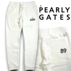 パーリーゲイツ ゴルフ 日本製 裏起毛 スウェットパンツ ウエア 定2.9万 5