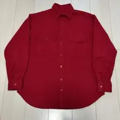 【古着】長袖 シャモアクロスシャツ