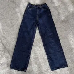 ハイウエストセミワイドデニムパンツ[fo1843]