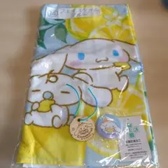 値下げ　シナモロール フェイスタオルブルー（おまけ付き）