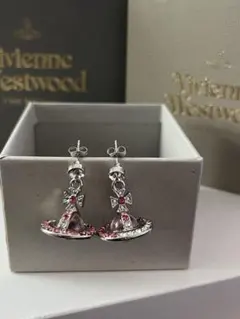 ヴィヴィアンウエストウッド ピンクオーブピアス