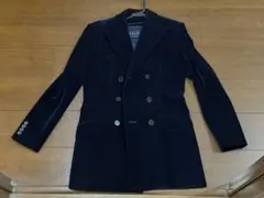 【美品】Ralph Lauren ダブルジャケット ネイビー サテン調