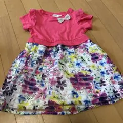90サイズ⭐︎エニイファム⭐︎花柄ワンピース 95cm フリル袖のサムネイル