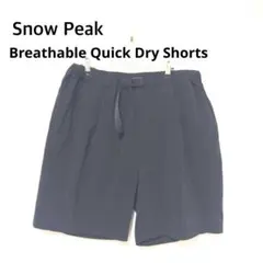 スノーピーク クイックドライショートパンツ ブラック XL 黒 snowpeakのサムネイル