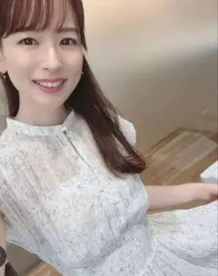 【本日限定お値下げ】FRAY I.D ラインアート割線シフォンワンピース