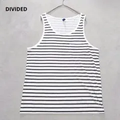 B7-3398　タンクトップ　ストライプ　カジュアル　S【H&M ディバイデッド