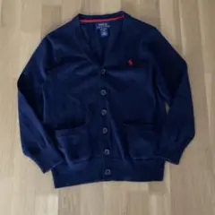 ポロラルフローレン　長袖カーディガン　ネイビー
