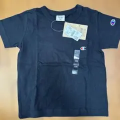 新品未使用】Champion ブラック Tシャツ サイズ120