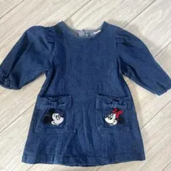 petit main ミッキー＆ミニー ワンピース 80