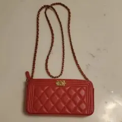 セール!!!【CHANEL】ボーイシャネルチェーンウォレット