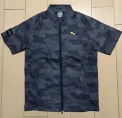 プーマ　ナイロンジャージ上下セット（ブラック）半袖