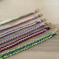 オーダー品作成中ハンドメイド パラコード スマホストラップ