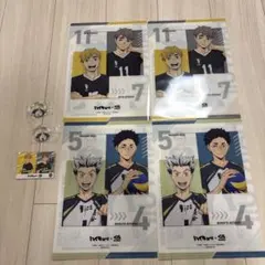 ハイキュー　ピンバッジセット　クリアファイルくら寿司