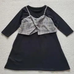 GLOBAL WORK　キッズ　七分袖　ワンピース　XXL　140cm