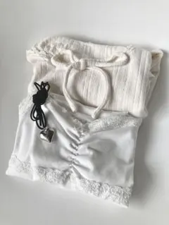 SHEIN 묶음 판매 トップス キャミソール レイヤード ネックレス 3点セット