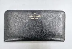 kate spade ブラック 長財布 レザーウォレット