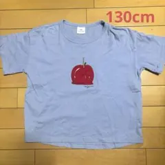シシュノン ヤタイフードTシャツ りんごあめ パープル 130cmのサムネイル